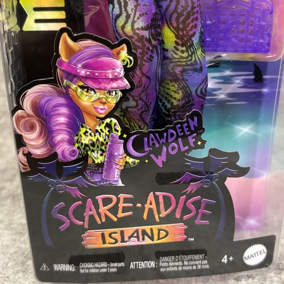 Monster High Clawdeen Wolf Scare-adise Island Doll New in Box - Picture 6 of 6